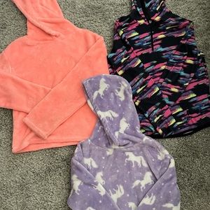 3 size XL 14/16 girls hoodies from kohl’s